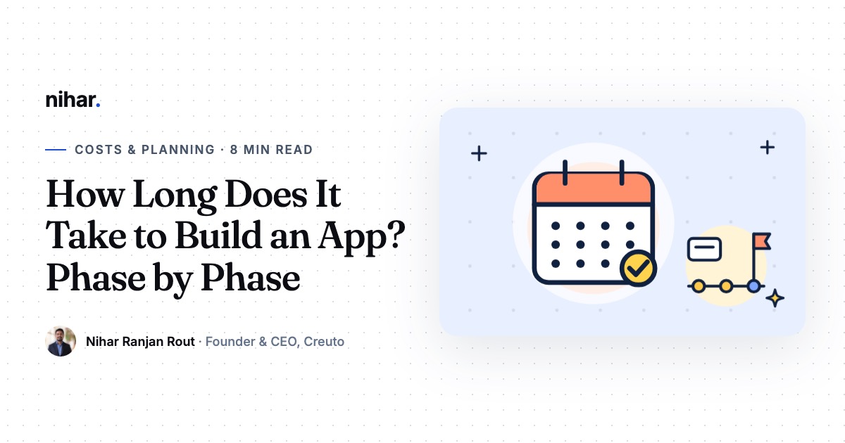 How Long Does It Take to Build an App? A Realistic Timeline, Phase by Phase: guide by Nihar Ranjan Rout