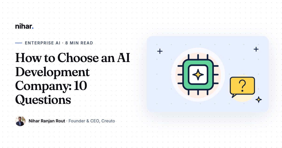 Questions to ask before hiring an AI development company