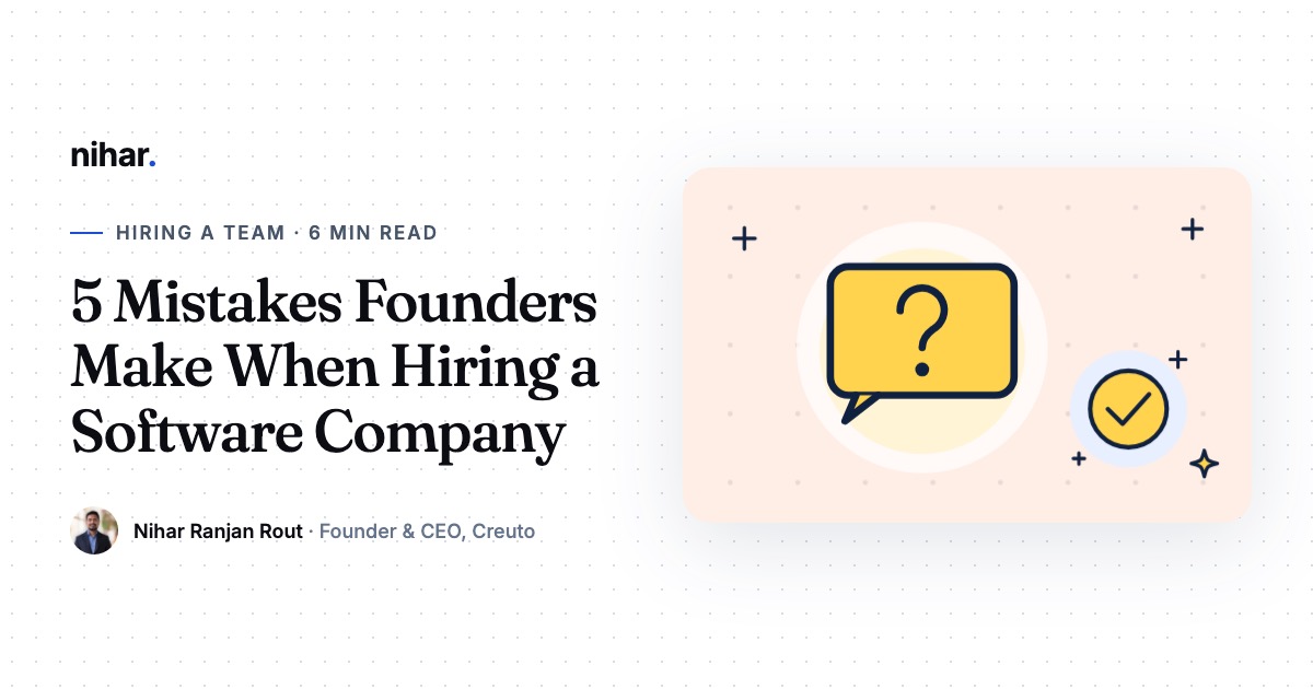 Checklist for hiring a software company